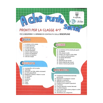 A che punto sono? - Per iniziare - Pronti per la classe 4 Discipline