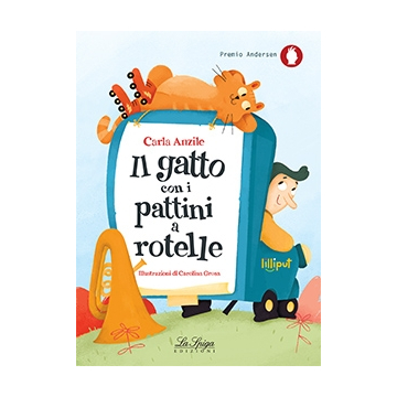 Il gatto con i pattini a rotelle